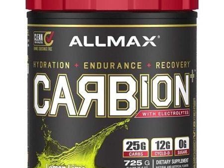 AllMax Nutrition Carbion+, Lemon Lime - 725 grams For Cheap