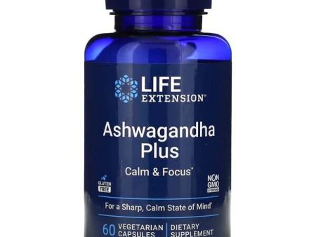 Life Extension Ashwagandha Plus Calm & Focus - 60 vcaps For Cheap