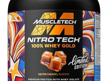 MuscleTech Nitro-Tech 100% Whey Gold, Salted Caramel - 908 grams Online now