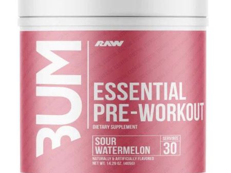 Raw Nutrition CBUM Essential Pre-Workout, Sour Watermelon - 405 grams Online now