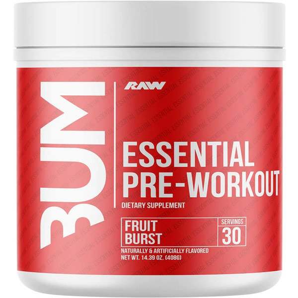 Raw Nutrition CBUM Essential Pre-Workout, Fruit Burst - 408 grams on Sale