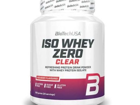 BioTechUSA Iso Whey Zero Clear, Red Berry - 500 grams For Cheap