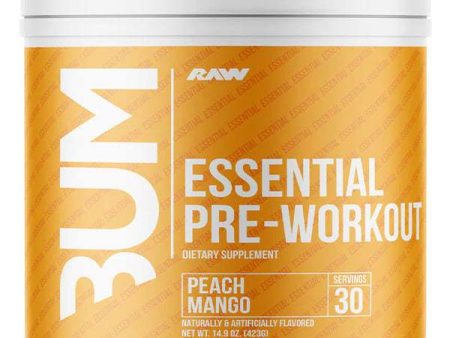 Raw Nutrition CBUM Essential Pre-Workout, Peach Mango - 423 grams For Sale