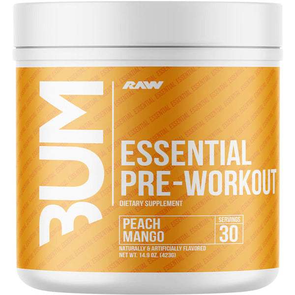 Raw Nutrition CBUM Essential Pre-Workout, Peach Mango - 423 grams For Sale