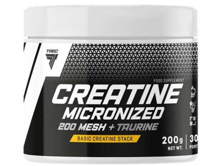 Trec Nutrition Creatine Micronized 200 Mesh + Taurine - 200 grams Fashion