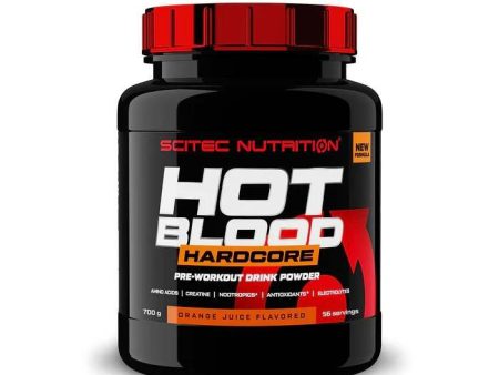 SciTec Hot Blood Hardcore, Orange Juice - 700 grams Online Hot Sale