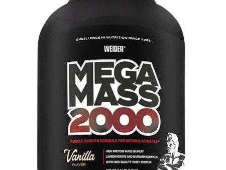 Weider Mega Mass 2000, Vanilla - 2700 grams Fashion