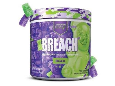 Redcon1 Breach - Aminos, Sour Gummy Bear - 216 grams Hot on Sale