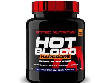 SciTec Hot Blood Hardcore, Blackcurrant Goji Berry - 700 grams Online Hot Sale