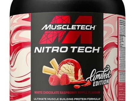 MuscleTech Nitro-Tech, White Chocolate Raspberry Ripple - 908 grams For Sale