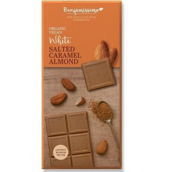 Benjamissimo - organic salted caramel and almond chocolate 70 g Fashion