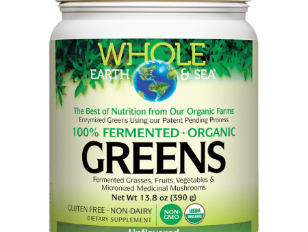 Whole earth & sea - fermented organic greens :  unflavoured - 390g Cheap