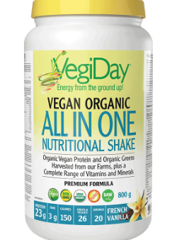 Vegiday - vegan organic all-in-one nutritional shake : french vanilla - 860 g For Cheap