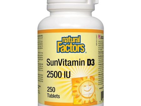 Natural factors - sunvitamin d3 2 500 - 250 formay Supply