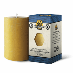 Dutchman s gold - handcrafted beeswax pillar candle (large)1 ea Hot on Sale