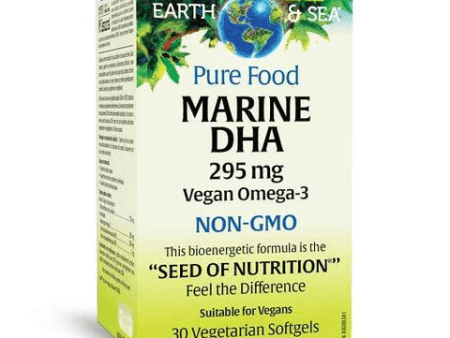 Whole earth & sea - pure food marine 395mg dha  30 vcaps Fashion