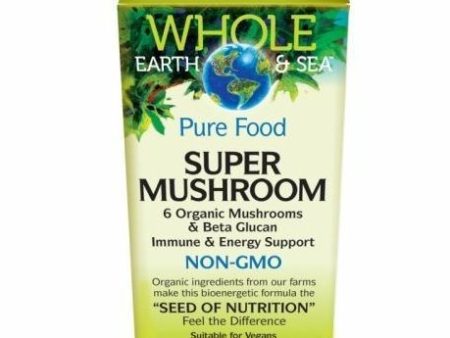 Whole earth & sea -  nutrition pure super mushrooms - 60 vcaps For Sale