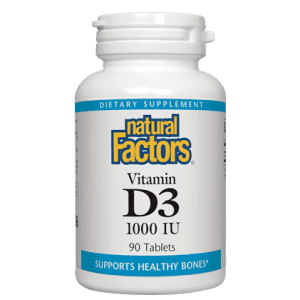 Natural factors - vitamin d3 1000 iu - tablets Online now