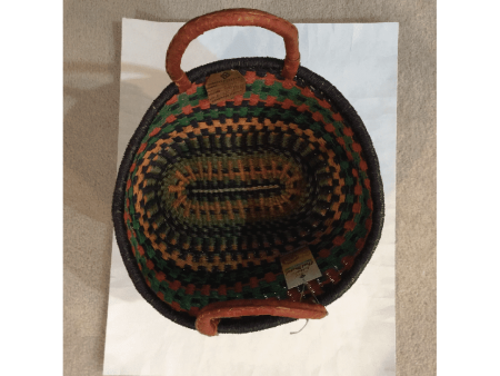 Alaffia - handwoven african grass basket - oval w  2 handles For Cheap