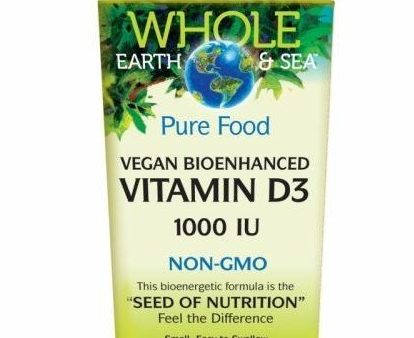 Whole earth & sea - vegan bioenhanced vitamin d3 1000 iu - non gmo - 90 vcaps Sale