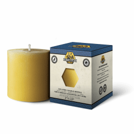 Dutchman s gold - beeswax candles, pillar - medium 1 ea For Sale