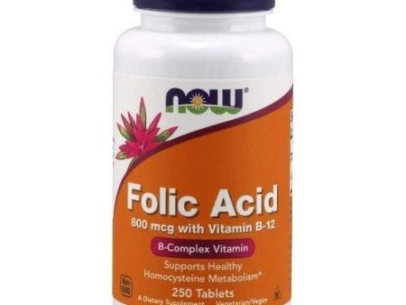 Now - folic acid 800 mcg 250 tablets For Discount