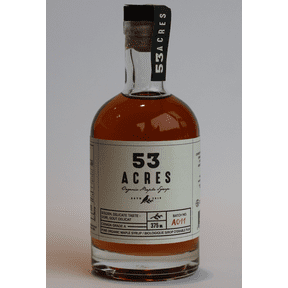 53 acres - organic amber maple syrup - golden 375 ml Online now